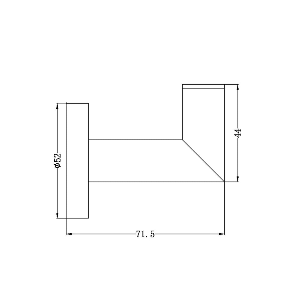 NERO DOLCE ROBE HOOK BRUSHED NICKEL