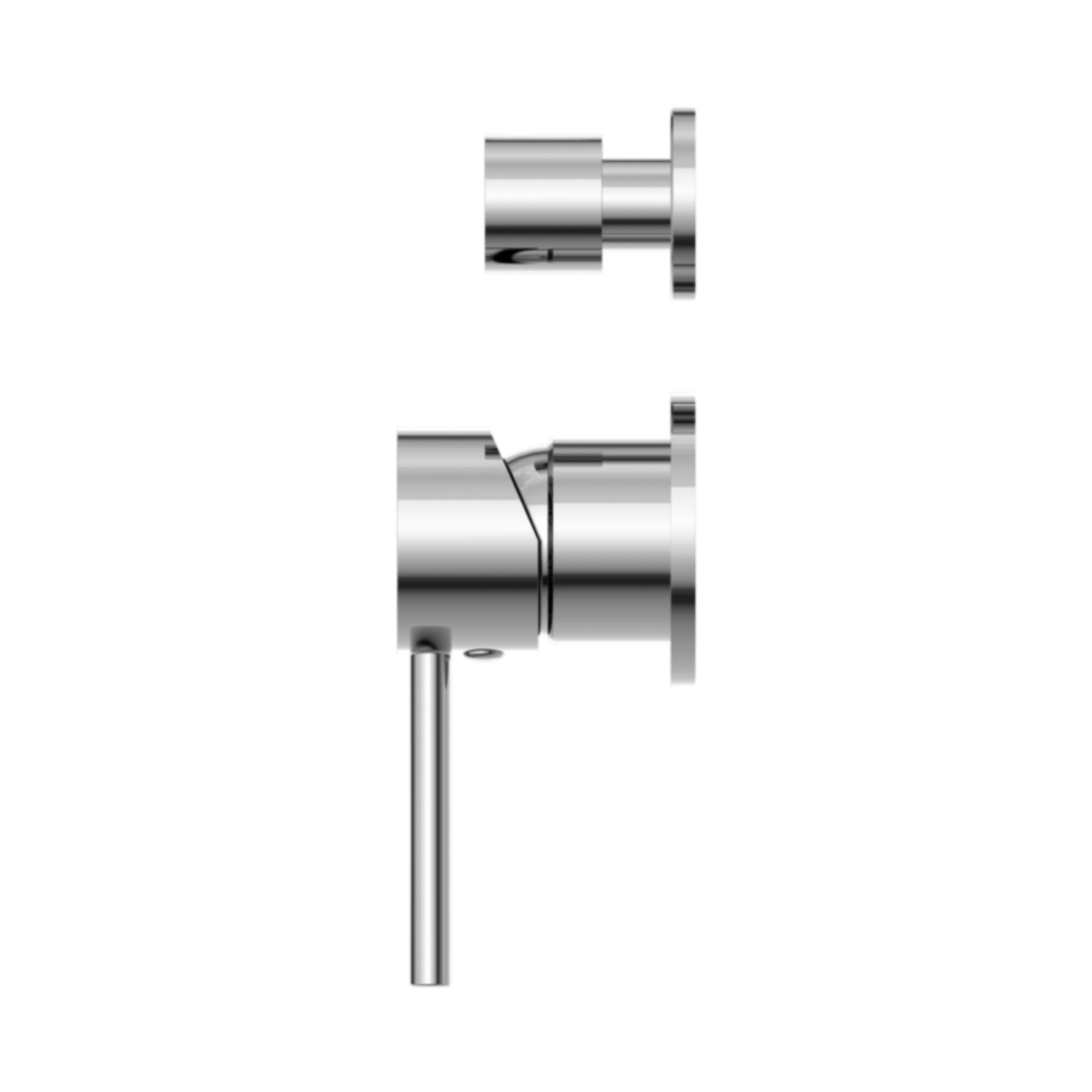 NERO DOLCE SHOWER MIXER WITH DIVERTER SEPARATE BACK PLATE CHROME