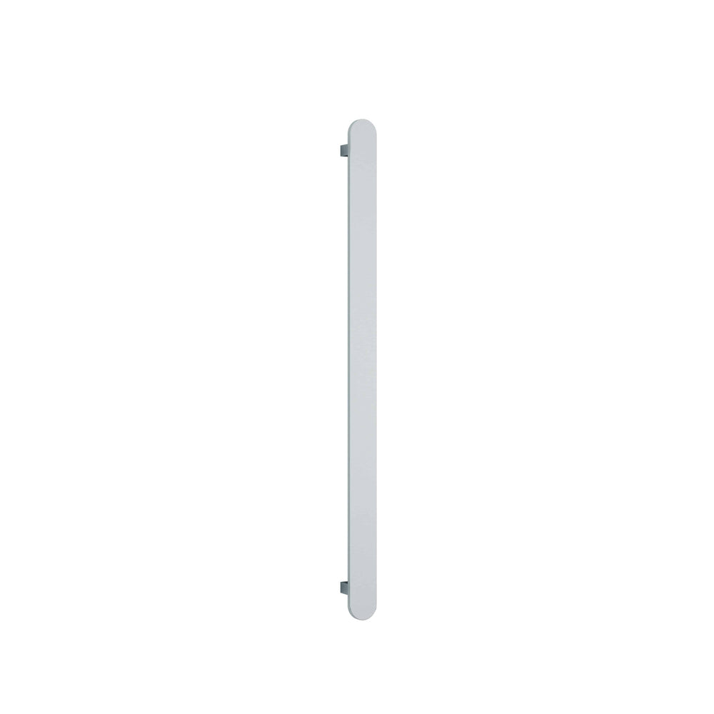 THERMOGROUP FLAT PILL VERTICAL HEATED SINGLE TOWEL RAIL POLISHED STAINLESS STEEL 900MM