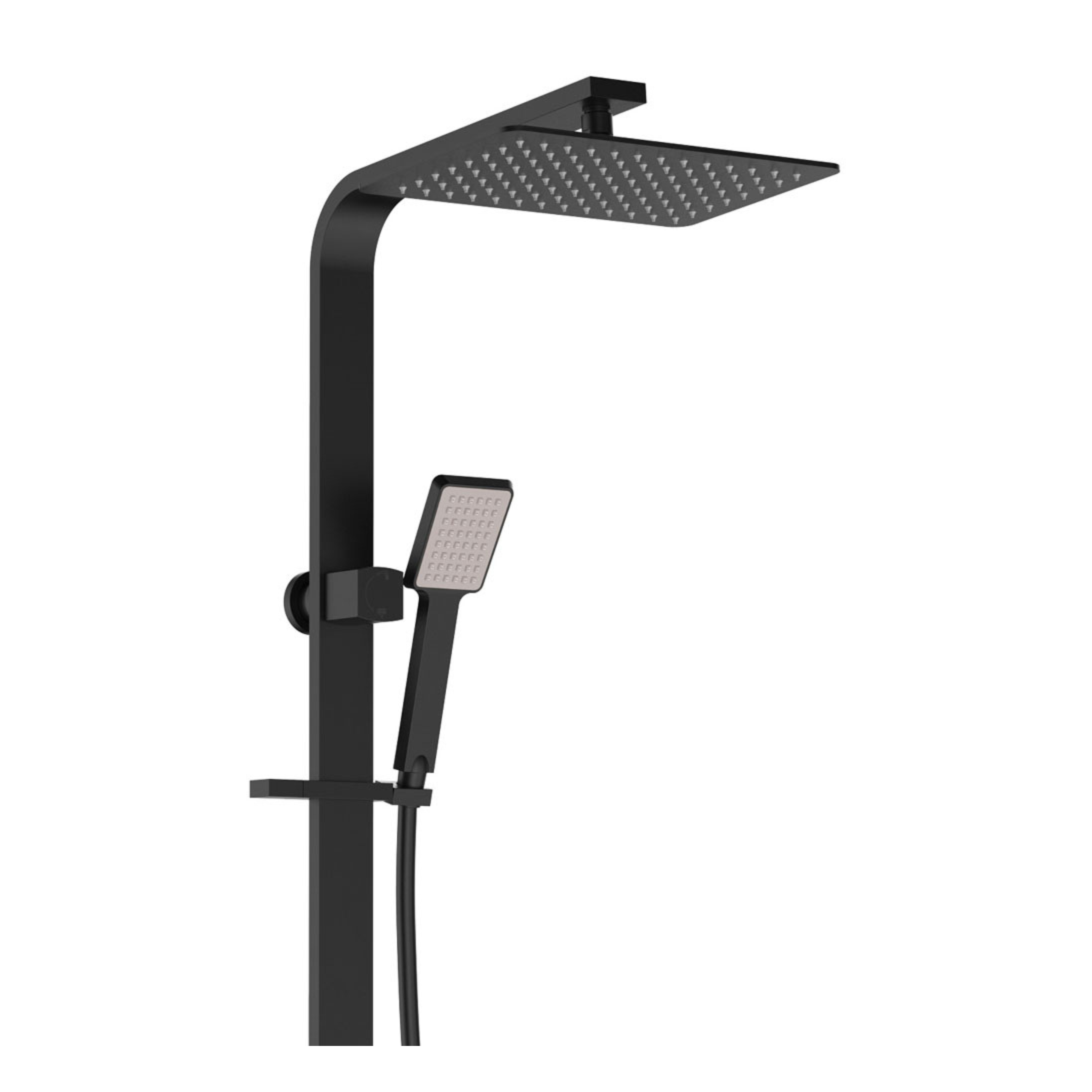 FIENZA KOKO DELUXE TWIN SHOWER MATTE BLACK
