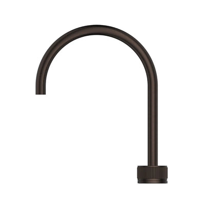 BELLA VISTA MICA FLUTED LEAD FREE GOOSENECK HOB SINK/BASIN MIXER SET 311MM DUSK BRONZE
