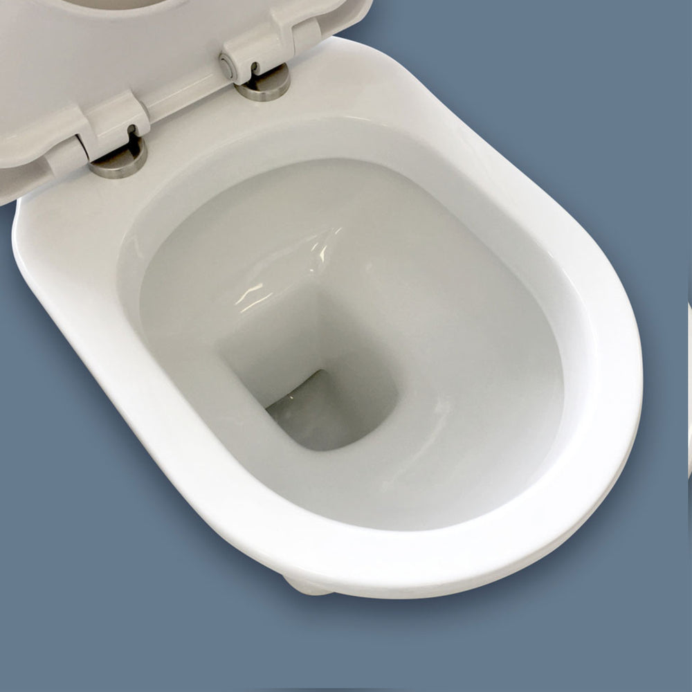RAK CERAMICS WASHINGTON CLOSE COUPLED TOILET SUITE ALPINE WHITE WITH P-TRAP