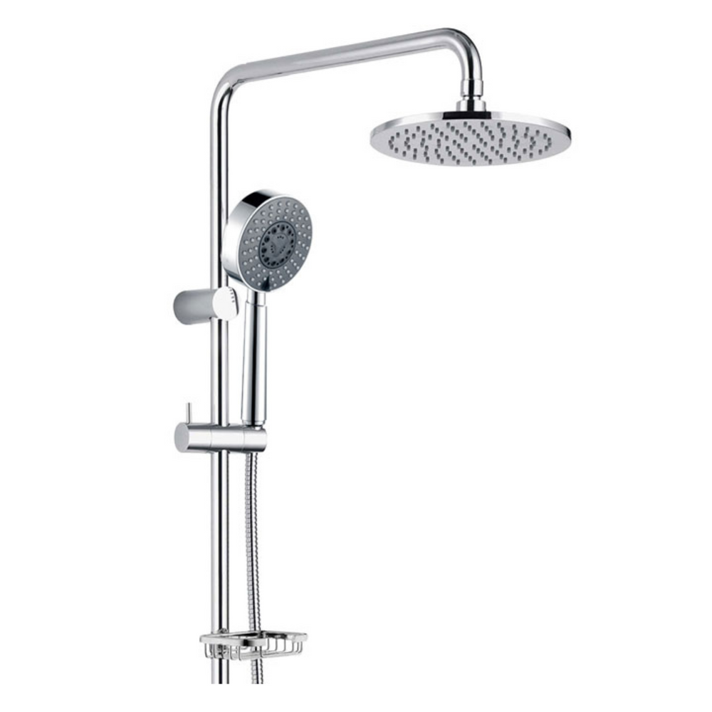 FIENZA MICHELLE MULTIFUNCTION TWIN SHOWER WITH SOAP BASKET CHROME