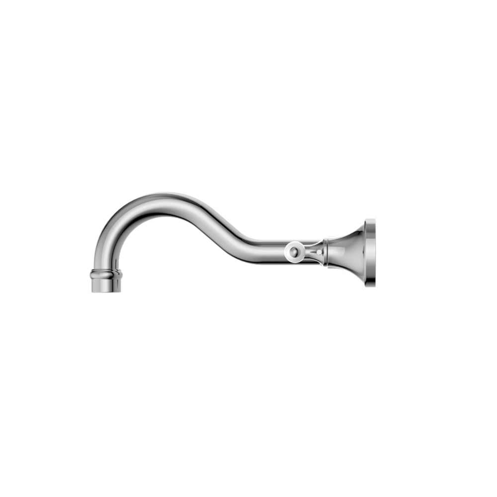 NERO YORK THREE PIECE WALL BASIN SET WITH WHITE PORCELAIN LEVER CHROME