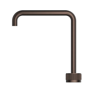 BELLA VISTA MICA FLUTED SOFT-SQUARE HOB SINK/BASIN MIXER SET 275MM DUSK BRONZE