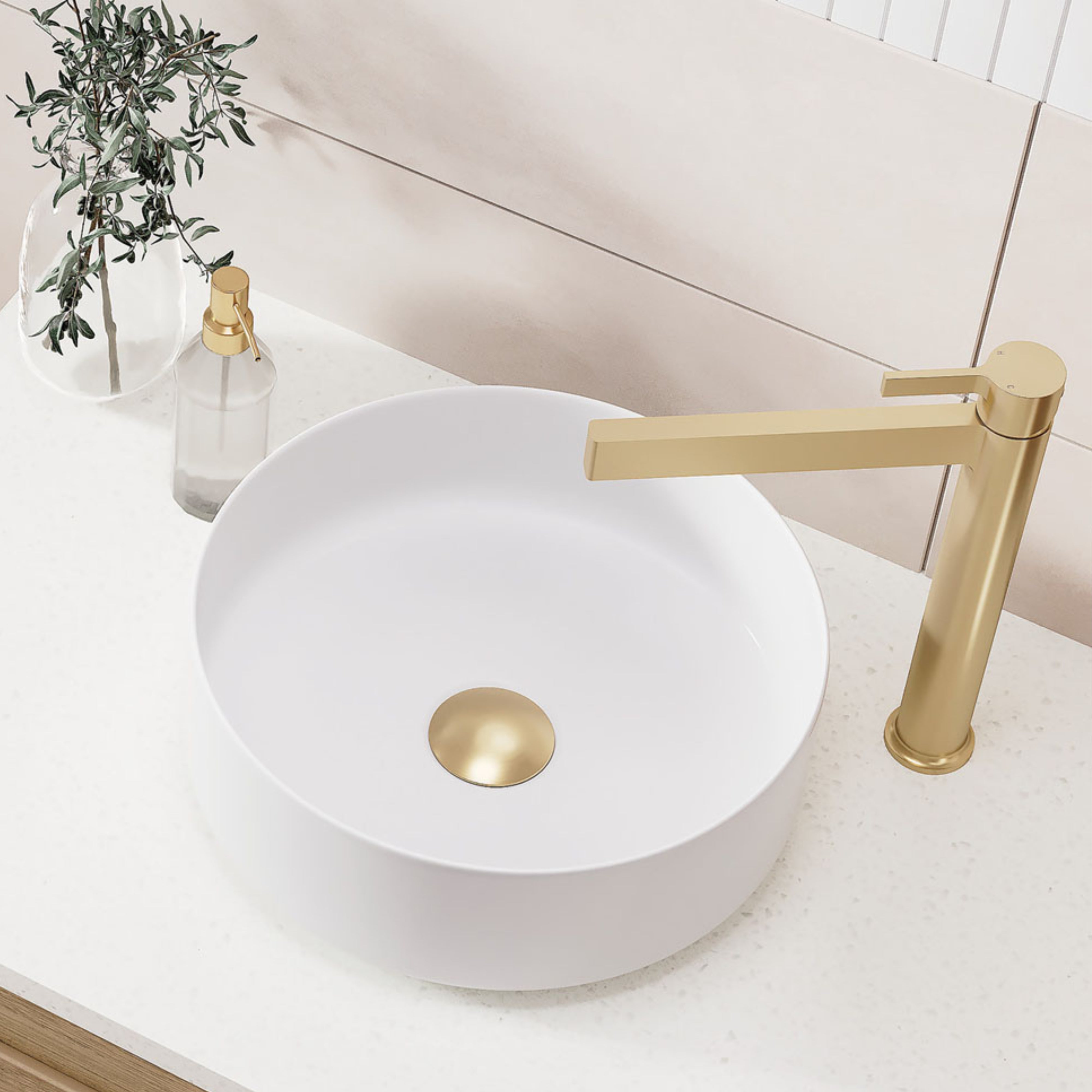 FIENZA UNIVERSAL POP-UP/PULL-OUT BASIN WASTE 32/40MM URBAN BRASS