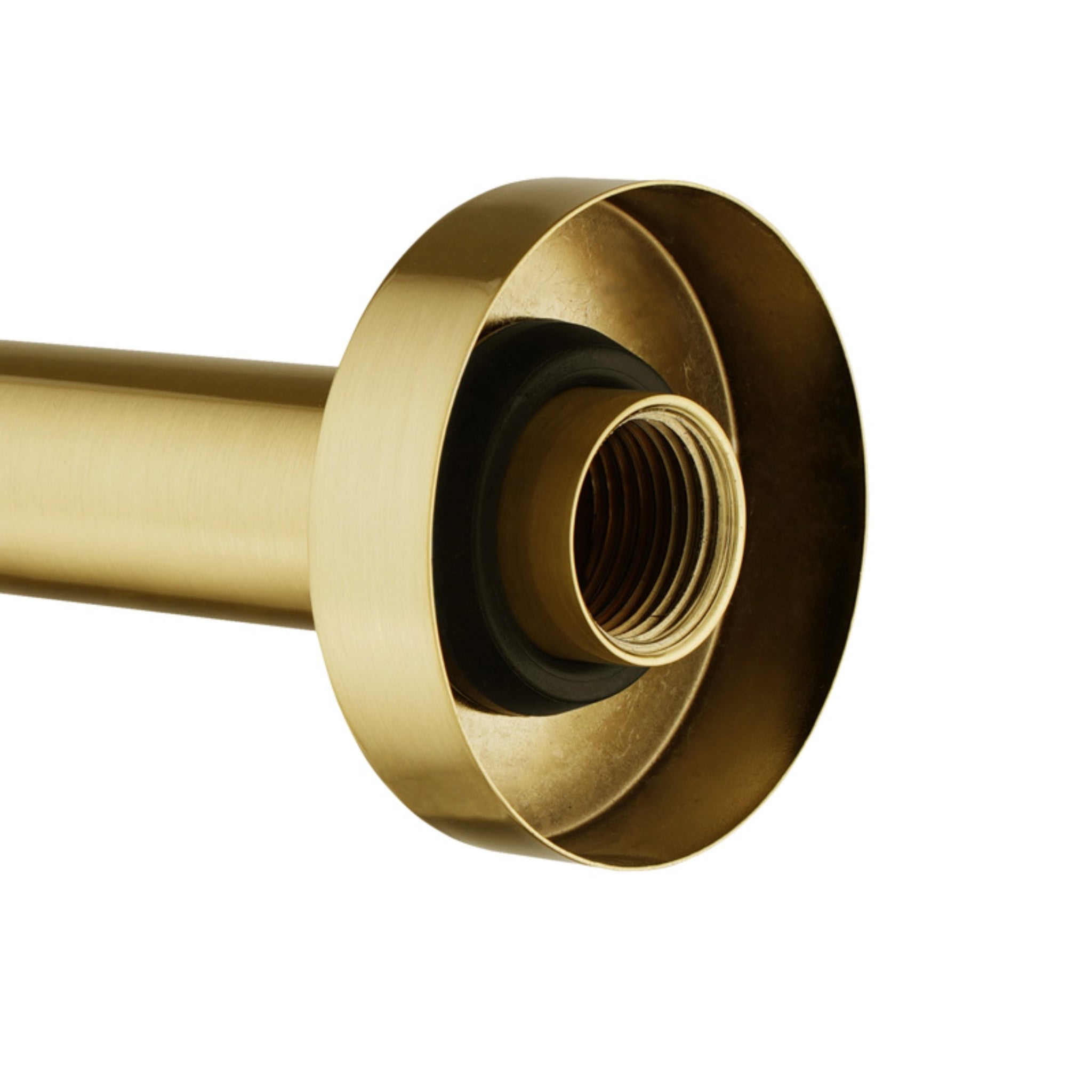 AQUAPERLA LUCID PIN WALL BATH SPOUT 195MM BRUSHED BRASS