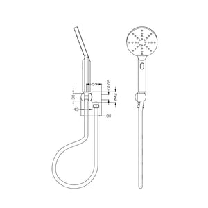 BELLA VISTA MICA WIDE HAND SHOWER DUSK BRONZE