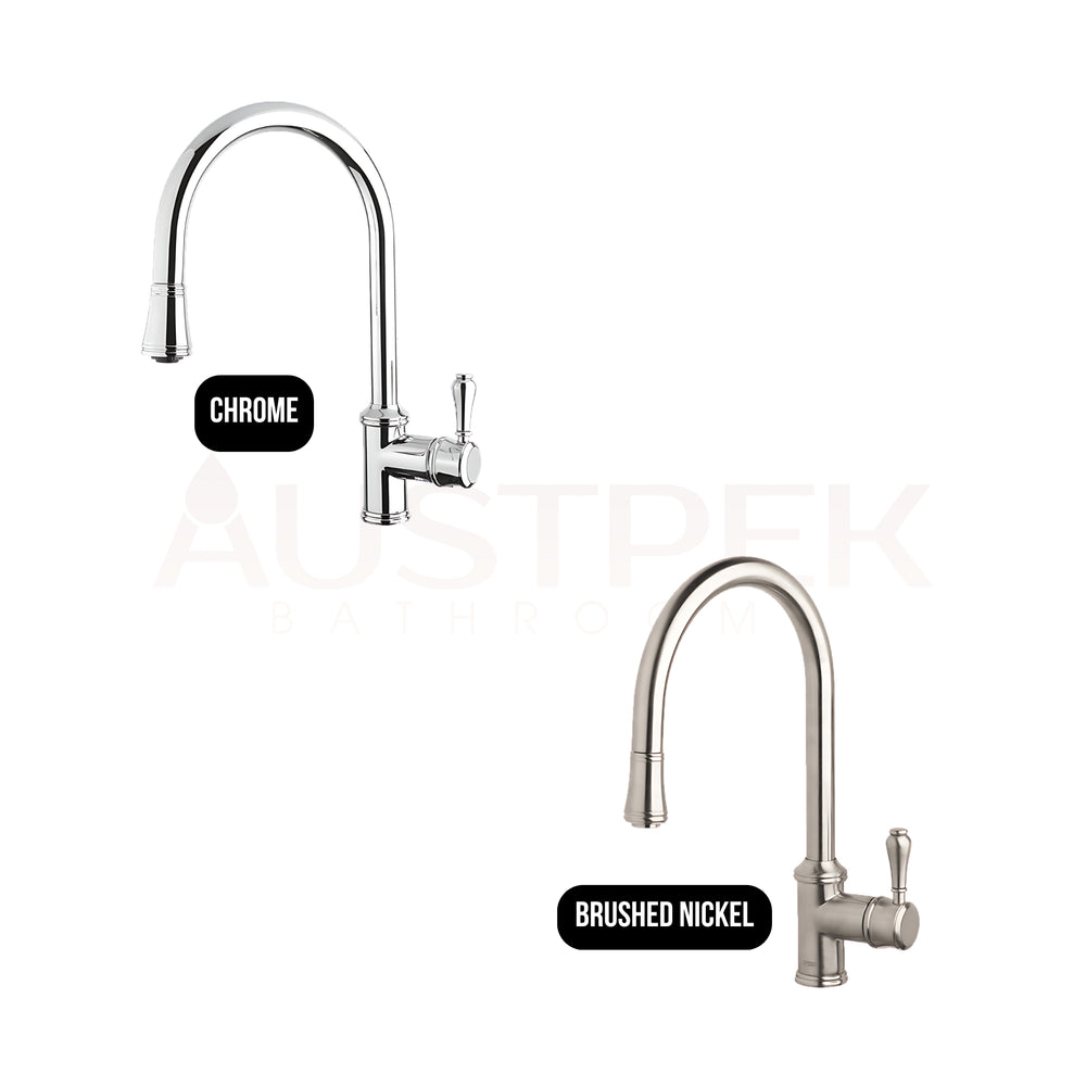 ARMANDO VICARIO PROVINCIAL LEAD FREE PULL-OUT SINK MIXER BRUSHED NICKEL