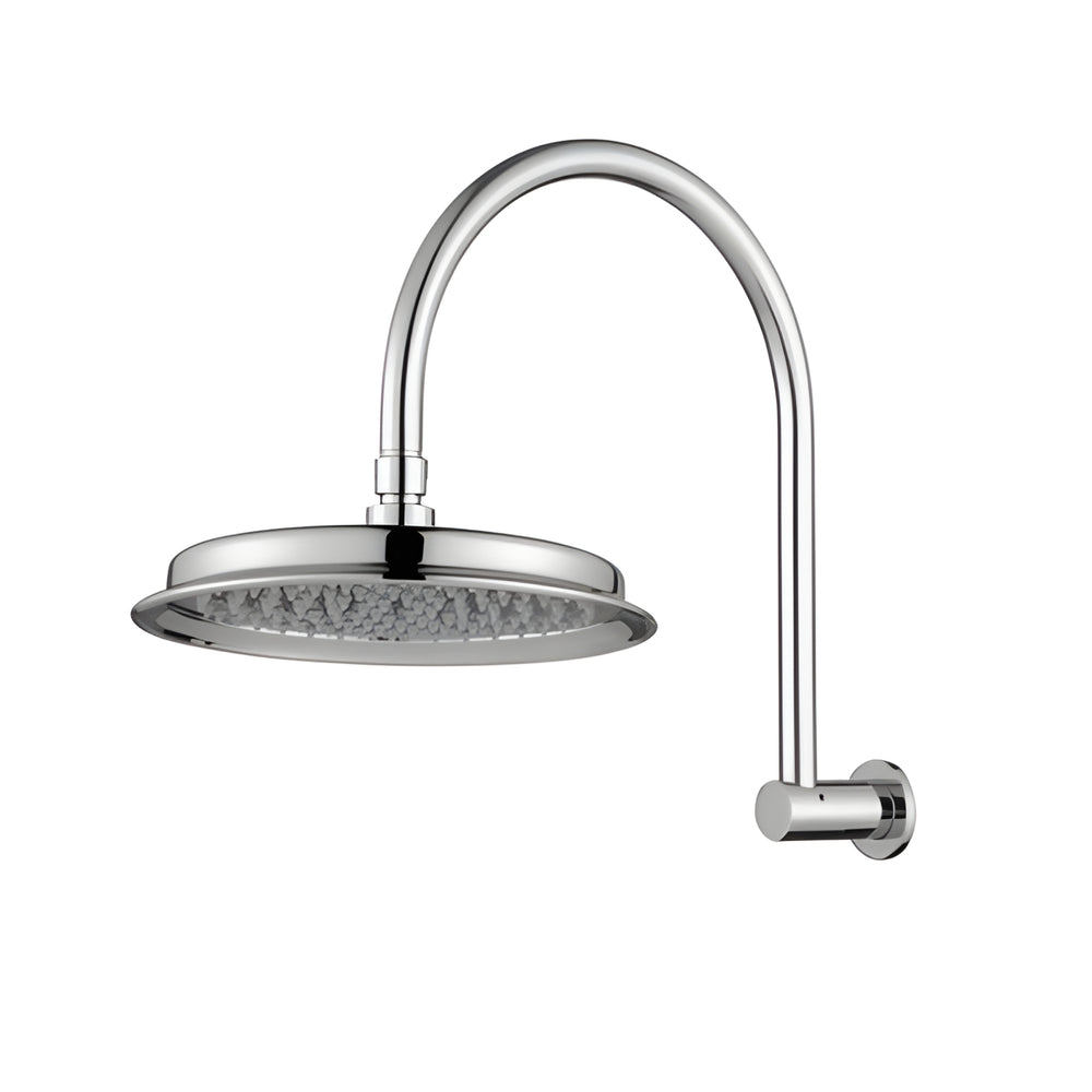 MODERN NATIONAL MONTPELLIER SHOWER ARM WITH HEAD 316MM CHROME