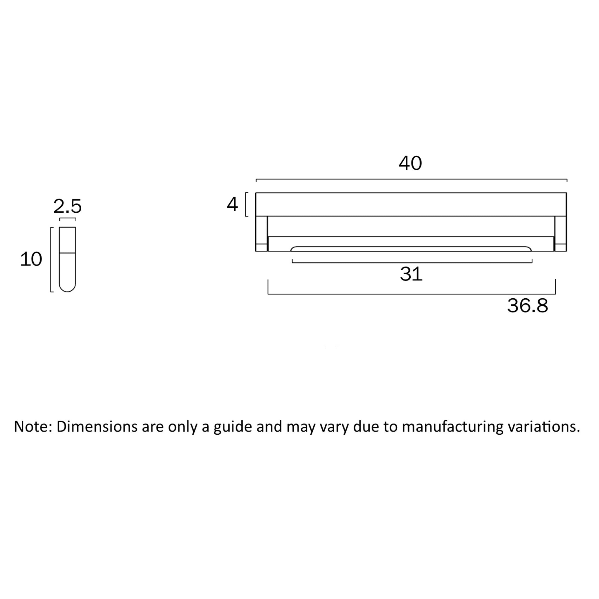 TELBIX ARVIN VANITY LED WALL LIGHT CHROME 400MM