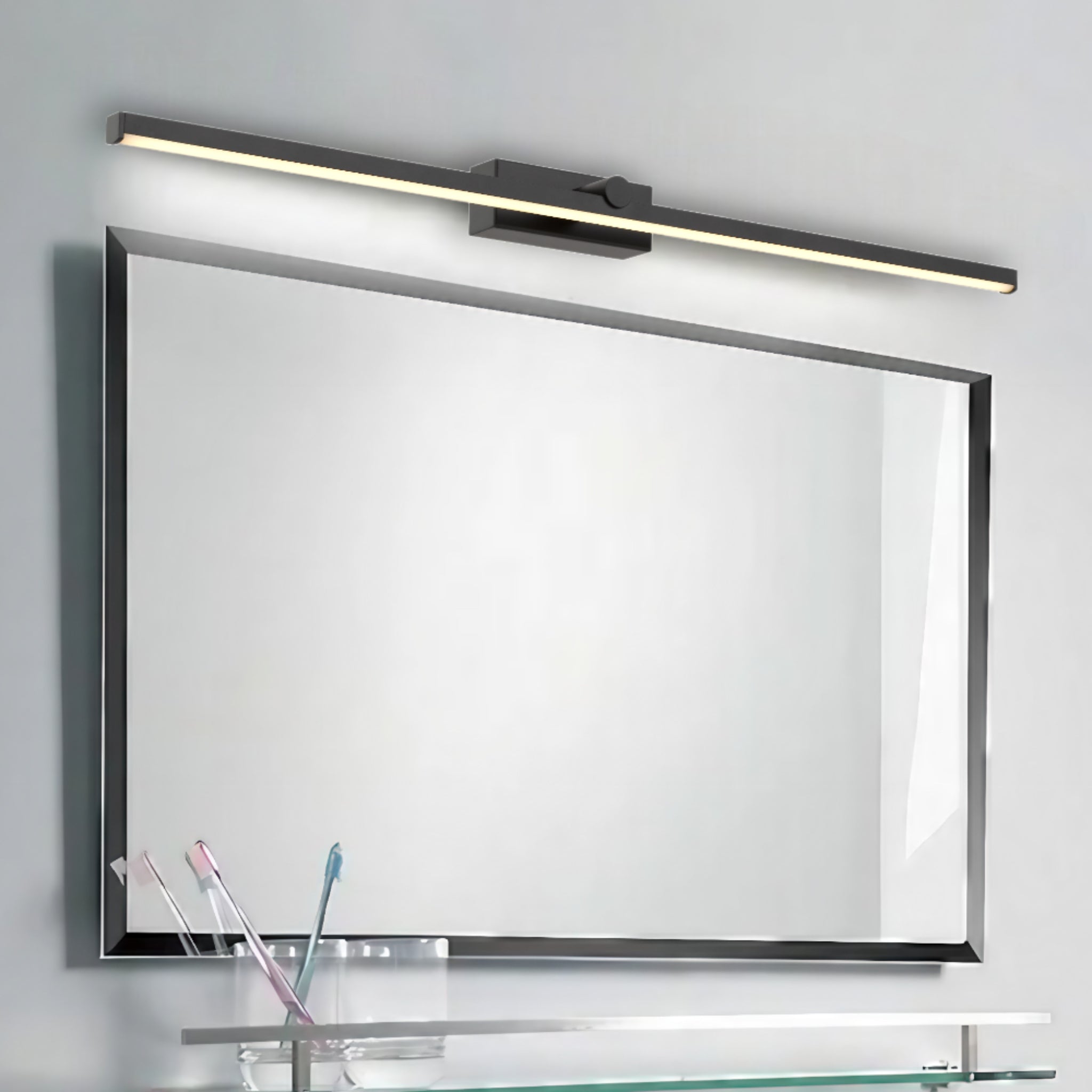 TELBIX FOLEY VANITY LED WALL LIGHT BLACK 800MM