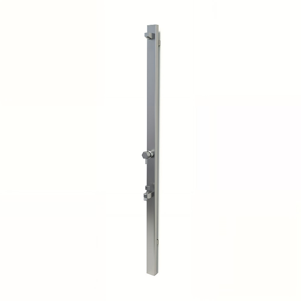 RAINWARE SUNCOAST WALL MOUNTED OUTDOOR HOT AND COLD SHOWER AND COLD FOOTWASH STAINLESS STEEL