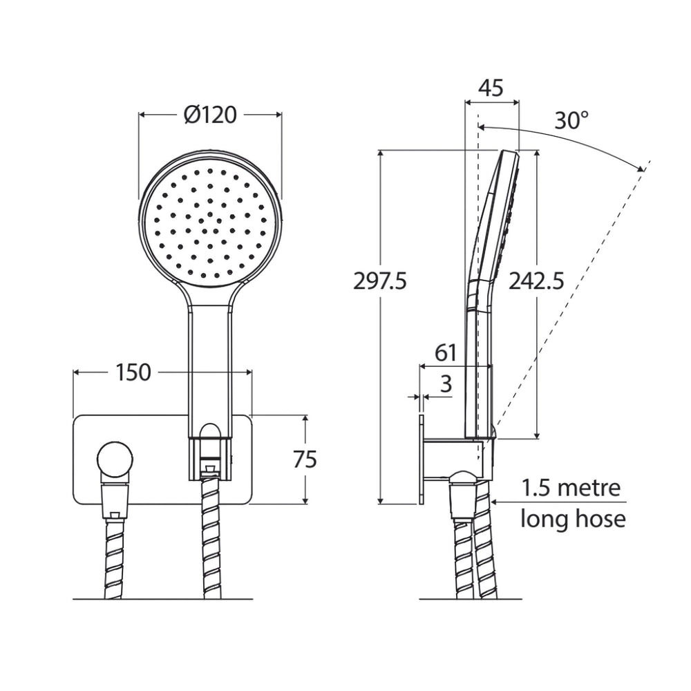 FIENZA KAYA HAND SHOWER URBAN BRASS