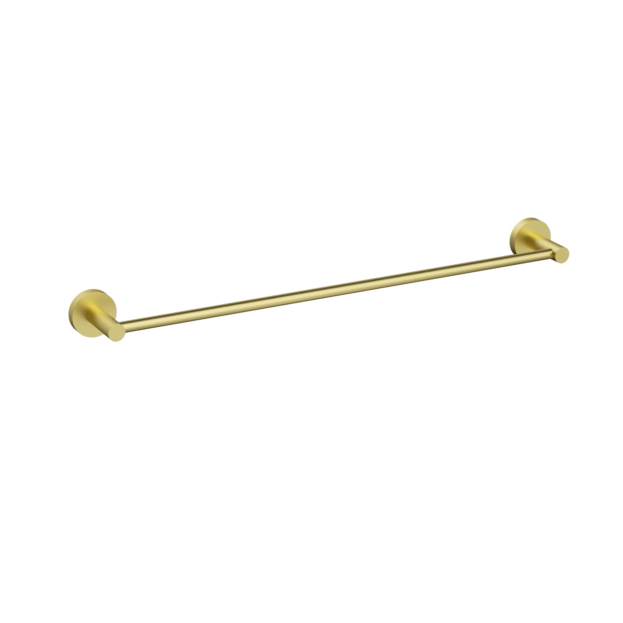 IKON OTUS SLIMLINE SS304 NON-HEATED TOWEL RAIL SINGLE 600MM BRUSHED GOLD
