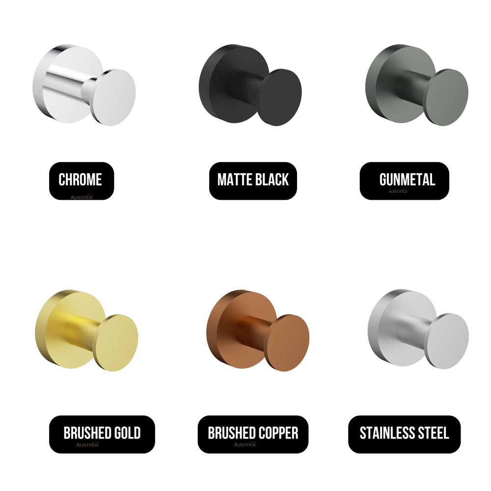 IKON OTUS SLIMLINE SS304 ROBE HOOK CHROME