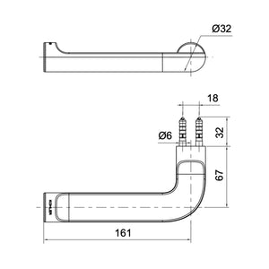 KOHLER JULY TOILET ROLL HOLDER MATTE BLACK