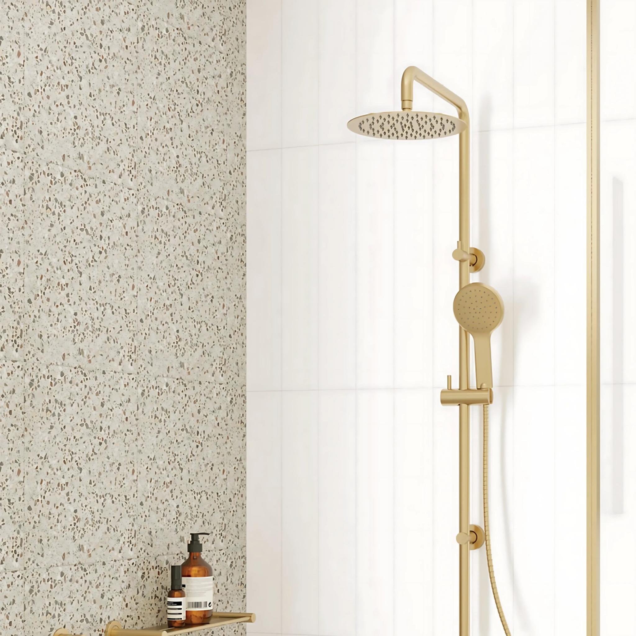 FIENZA KAYA TWIN SHOWER URBAN BRASS