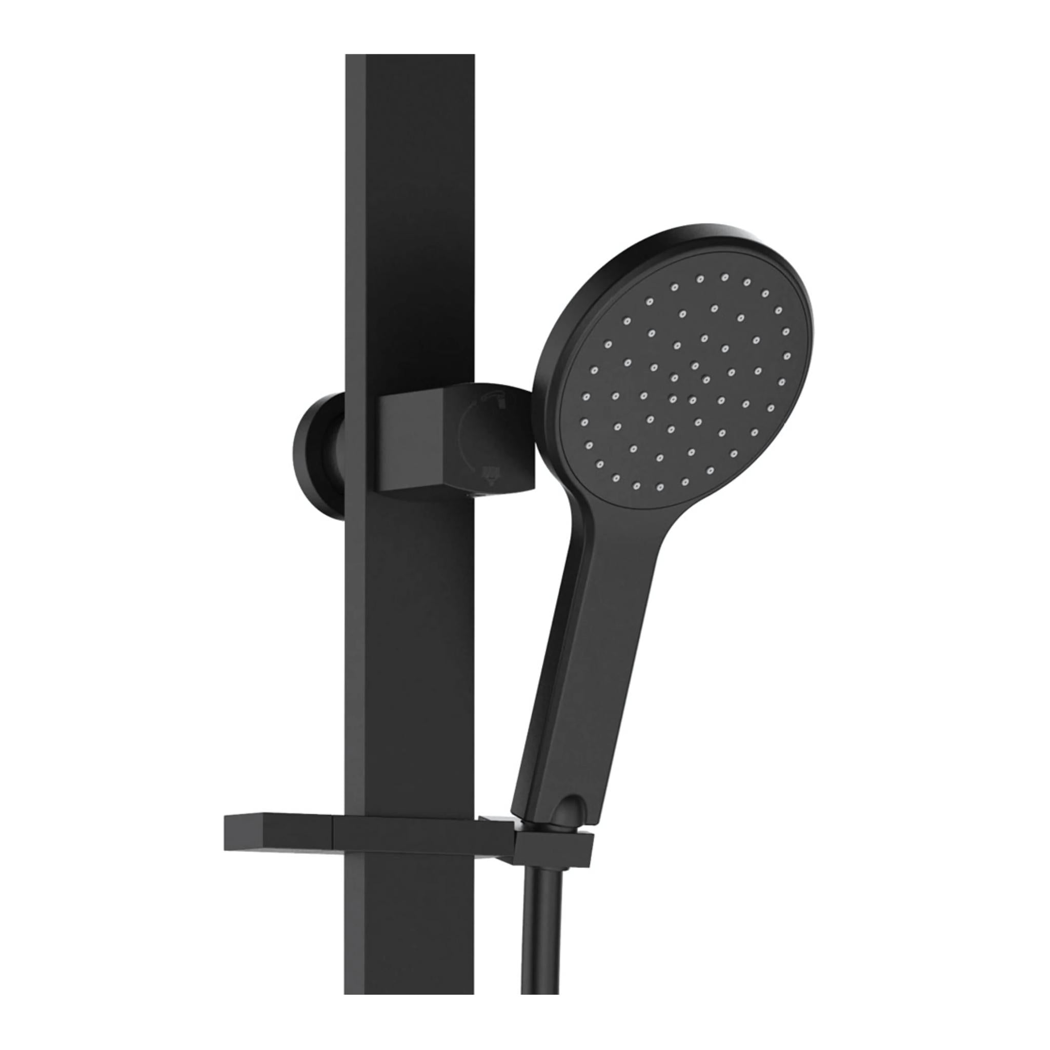 FIENZA KAYA DELUXE TWIN SHOWER MATTE BLACK