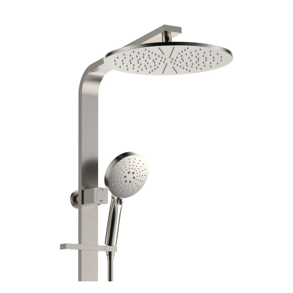 FIENZA EMPIRE SLIM DELUXE TWIN SHOWER BRUSHED NICKEL