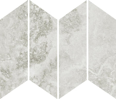 MUSES IMPERIAL STONE BEIGE FELLTEC 73X260MM CHEVRON MOSAIC TILE (PER BOX)