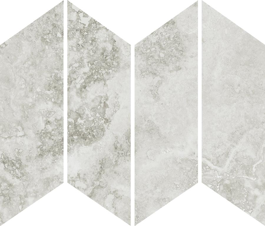 MUSES IMPERIAL STONE BEIGE FELLTEC 73X260MM CHEVRON MOSAIC TILE (PER BOX)