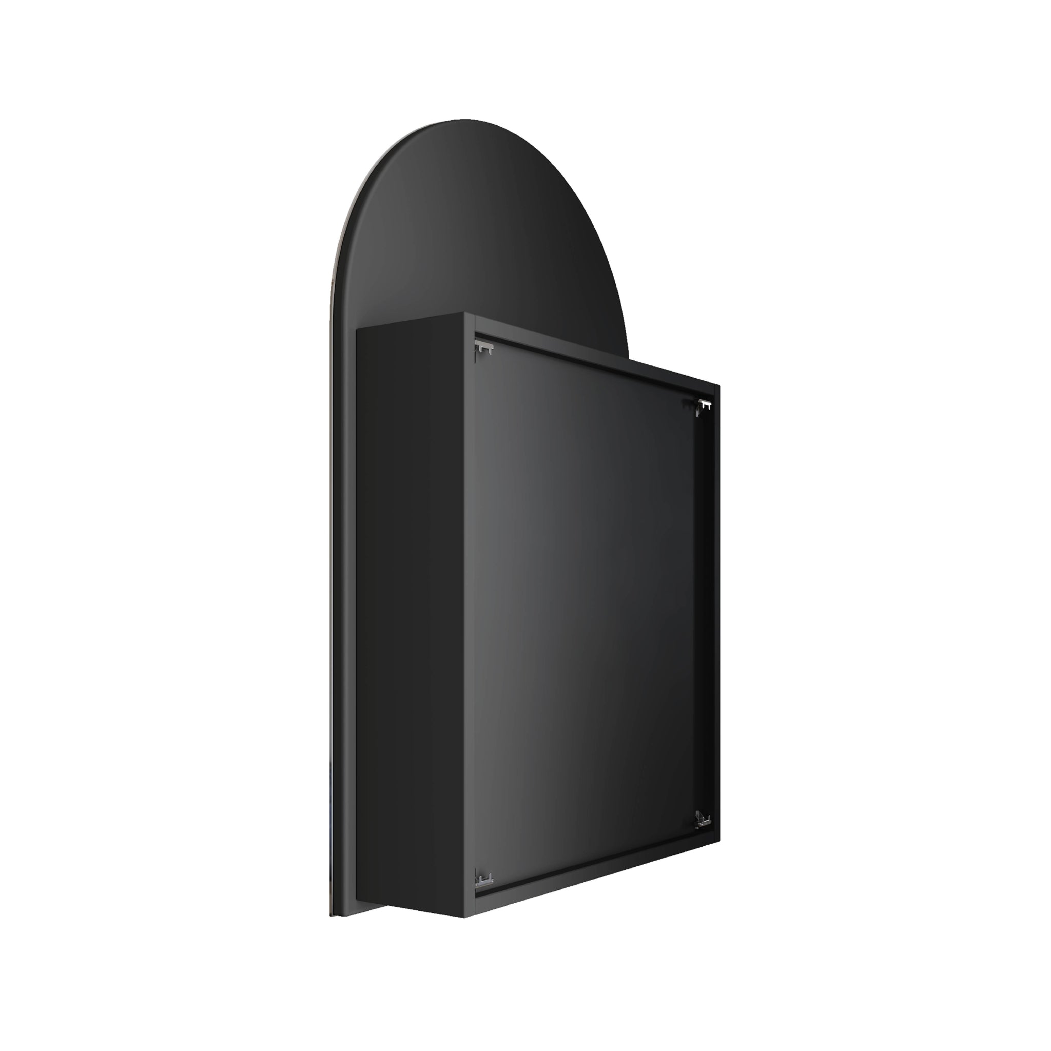 THERMOGROUP ABLAZE ARCH MIRROR CABINET BLACK 500X800MM