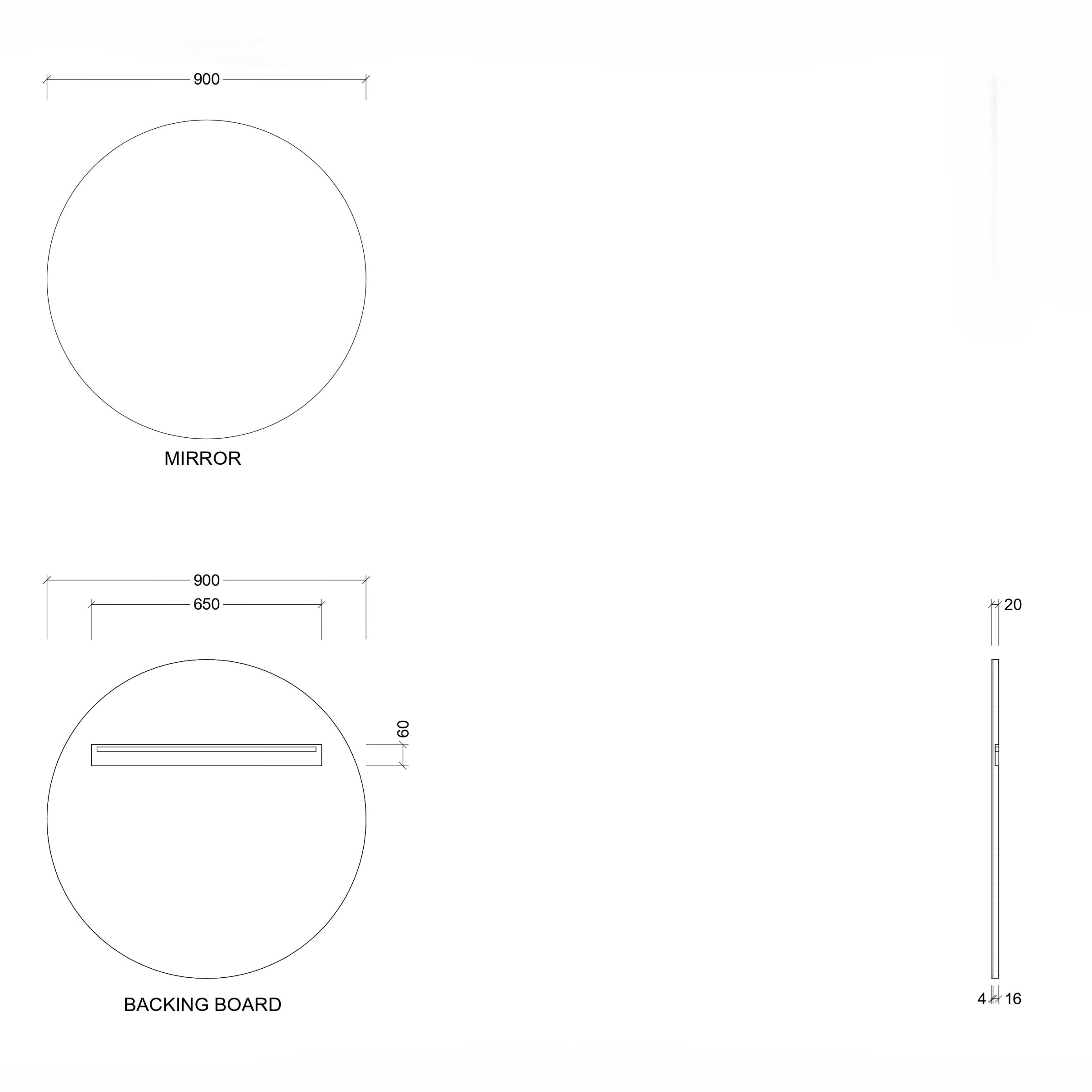TIMBERLINE OXFORD CUSTOM MIRROR (ALL SIZING)