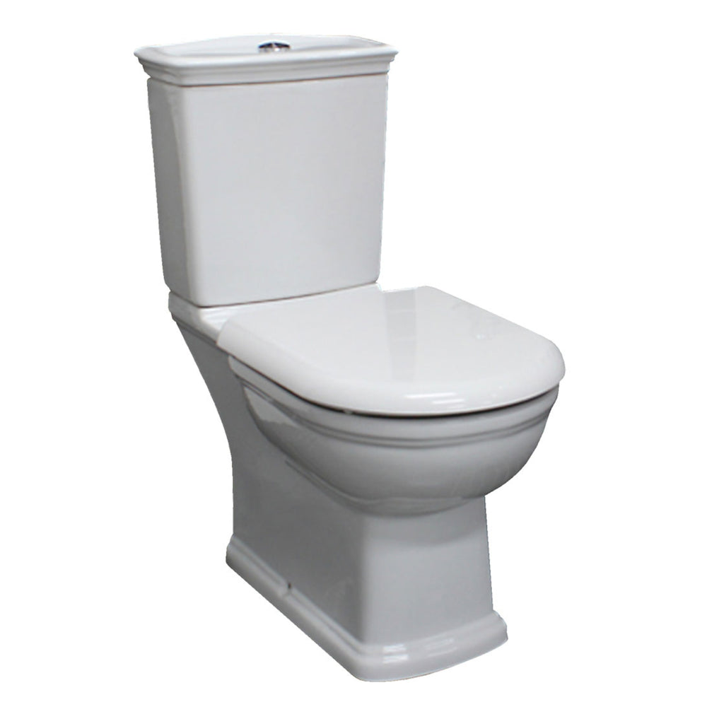 FIENZA RAK WASHINGTON CLOSE COUPLED TOILET SUITE ALPINE WHITE WITH P-TRAP