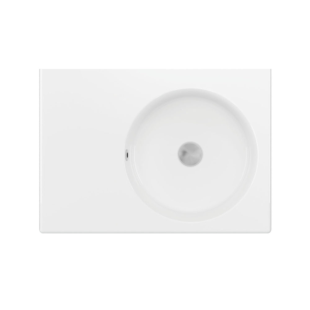 FIENZA REBA WALL HUNG RIGHT-HAND BASIN GLOSS WHITE 600MM