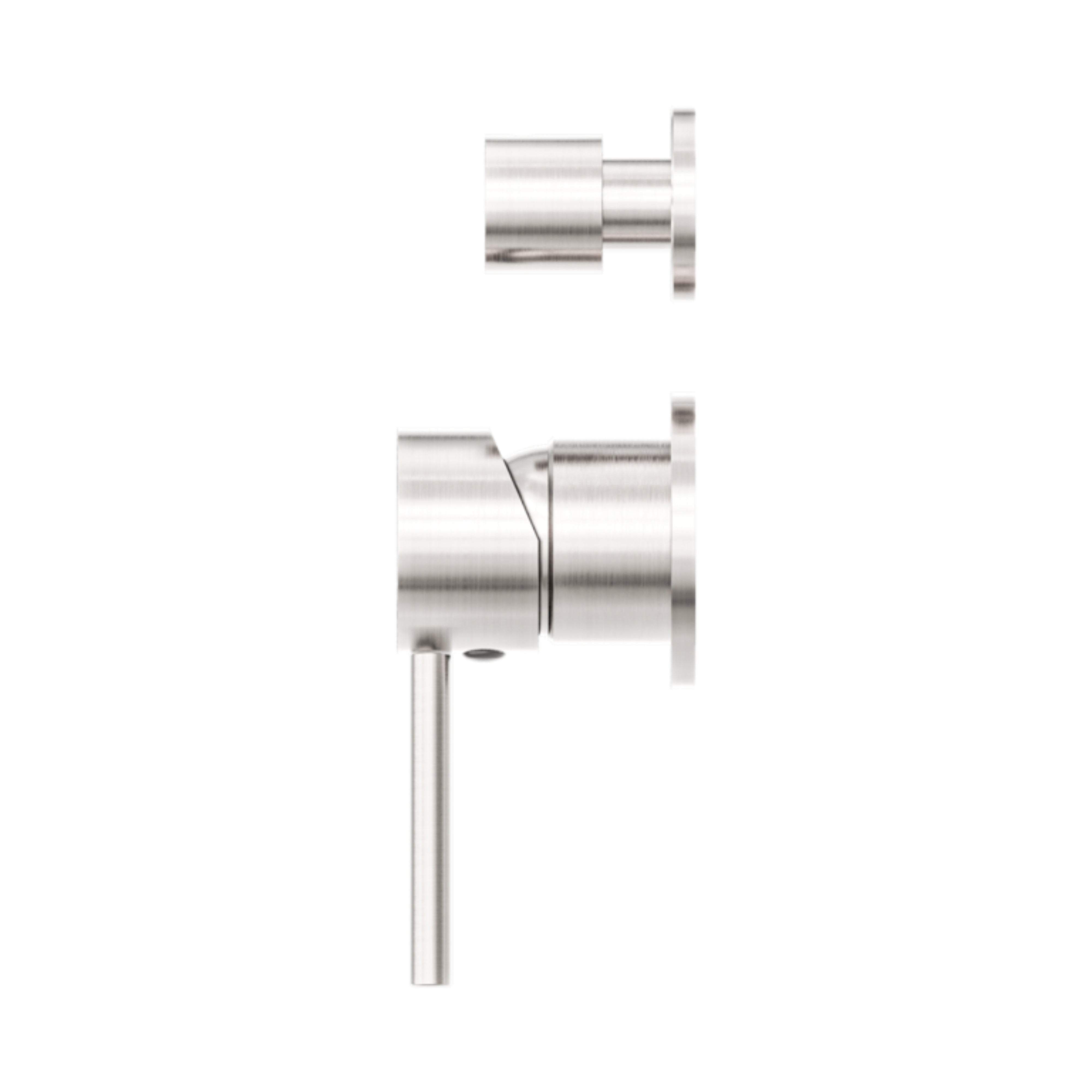 NERO DOLCE SHOWER MIXER WITH DIVERTER SEPARATE BACK PLATE BRUSHED NICKEL