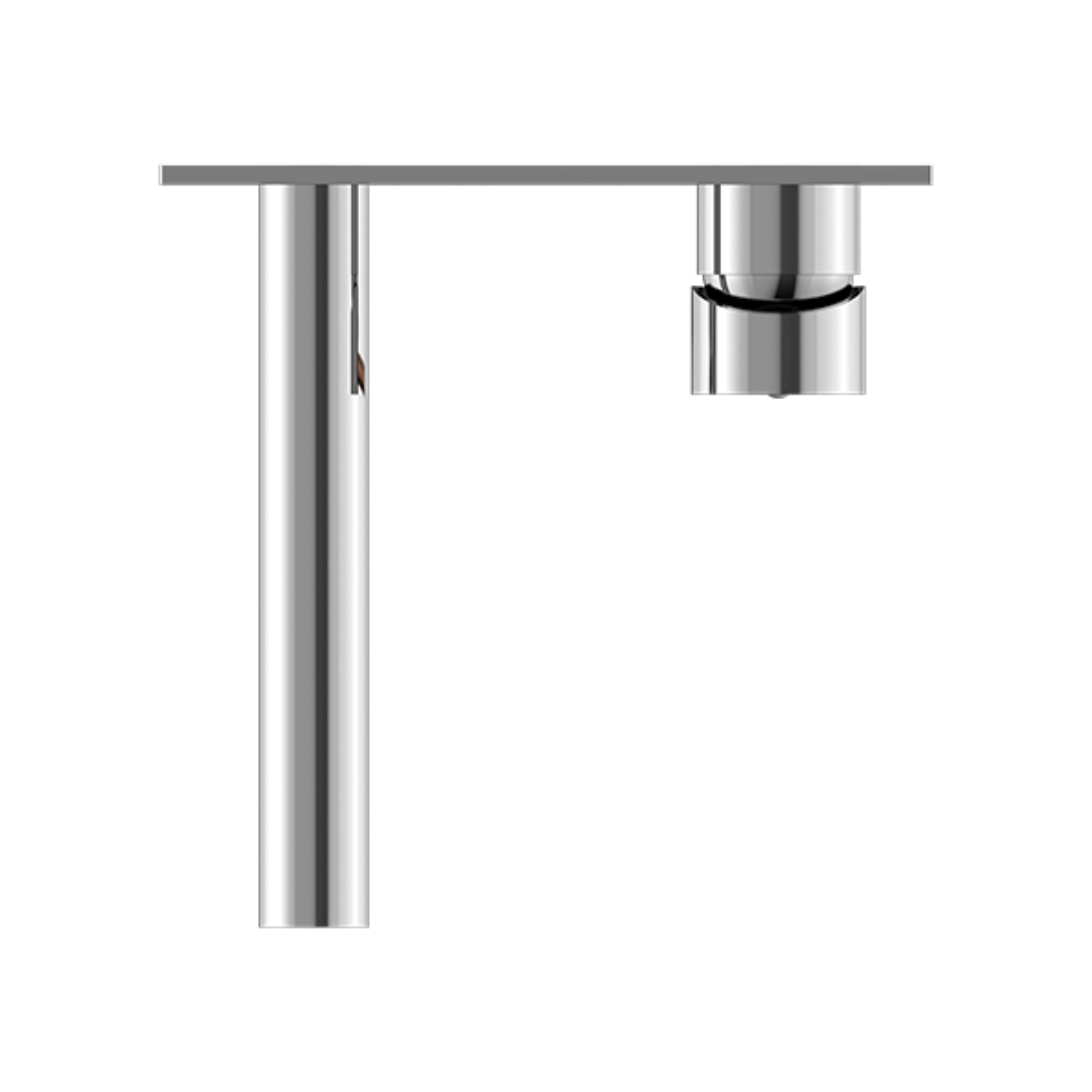 NERO DOLCE WALL BASIN/BATH MIXER STRAIGHT SPOUT 200MM CHROME