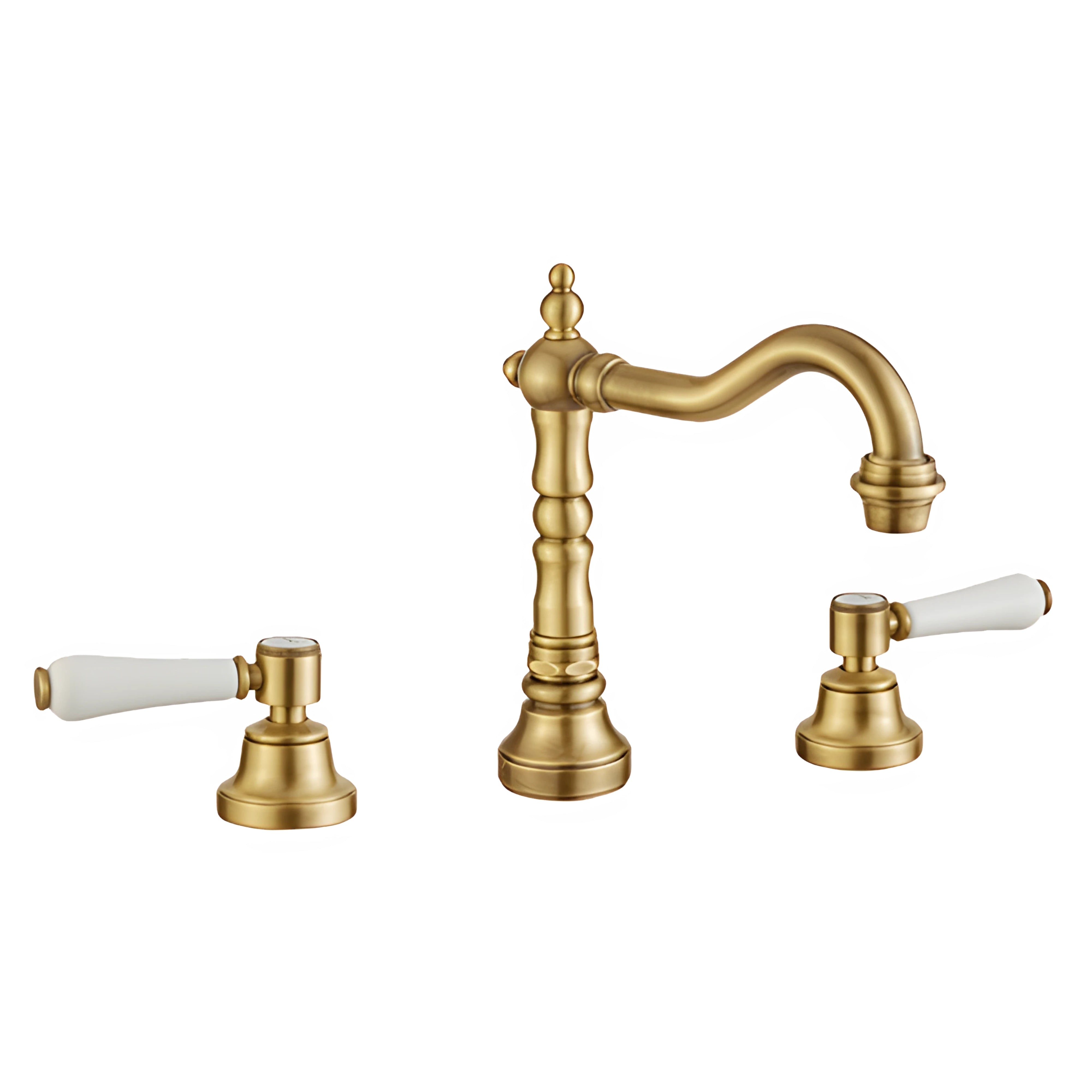 ARMANDO VICARIO PROVINCIAL THREE PIECE BASIN SET WITH LEVER HANDLES BRONZE