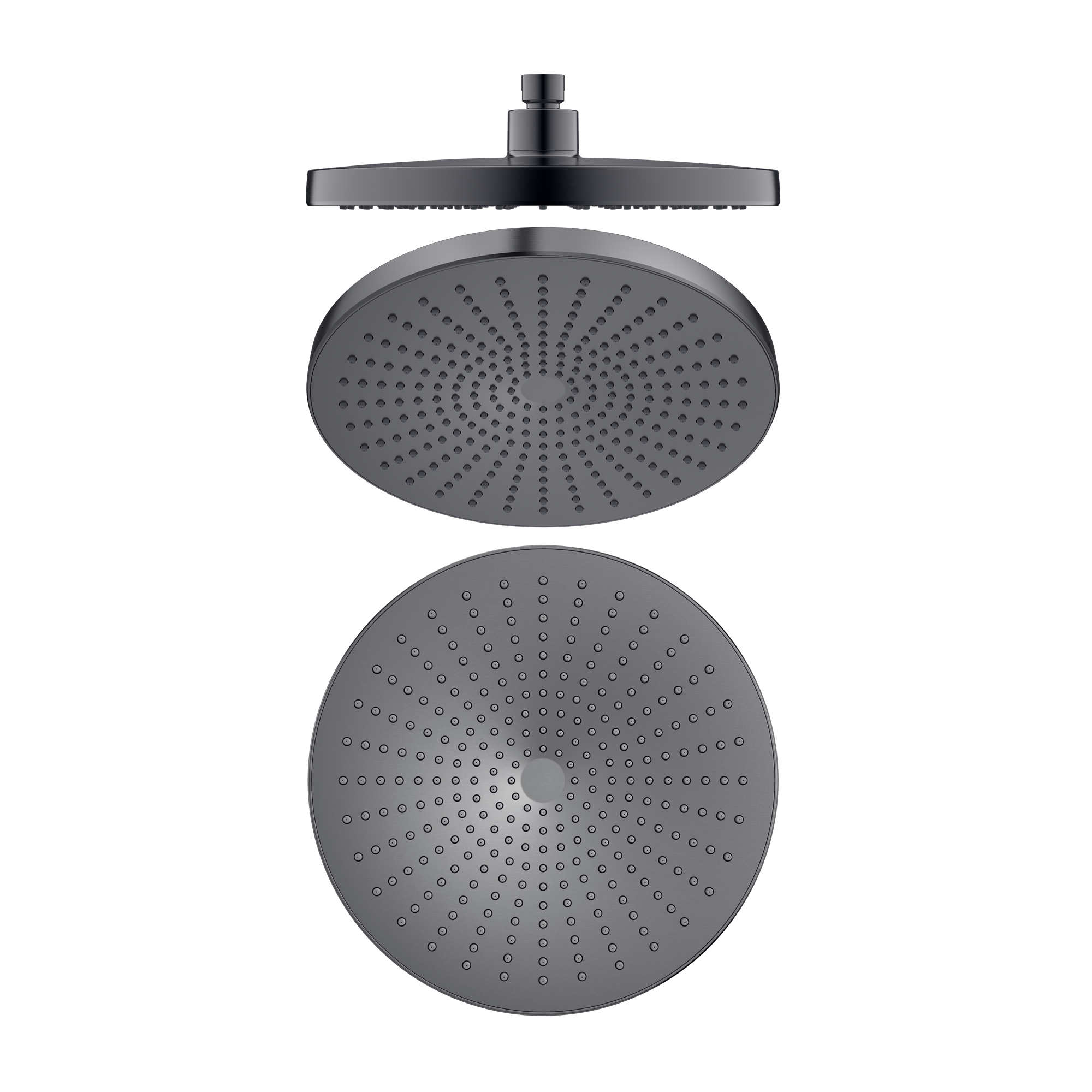 NERO OPAL ROUND SHOWER HEAD 250MM GRAPHITE