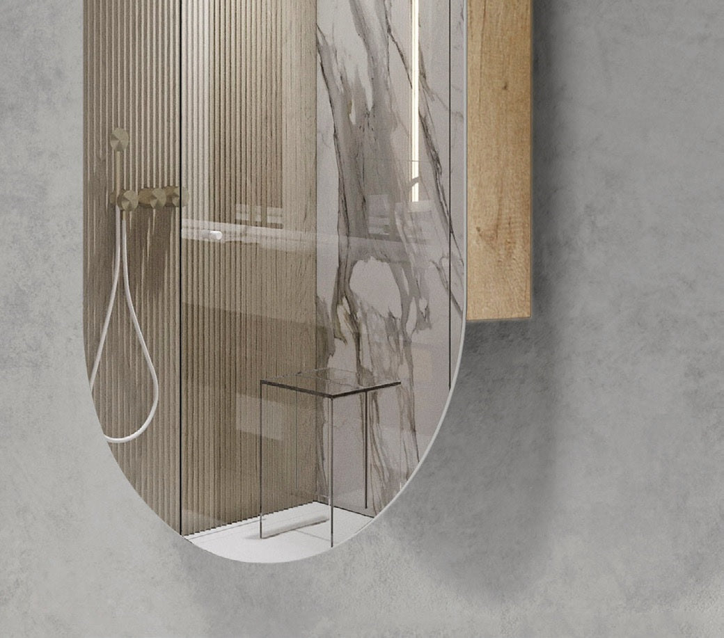 OTTI NOOSA NATURAL OAK SHAVING CABINET 450X900MM