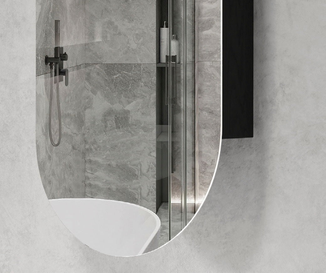 OTTI NOOSA BLACK OAK SHAVING CABINET 450X900MM