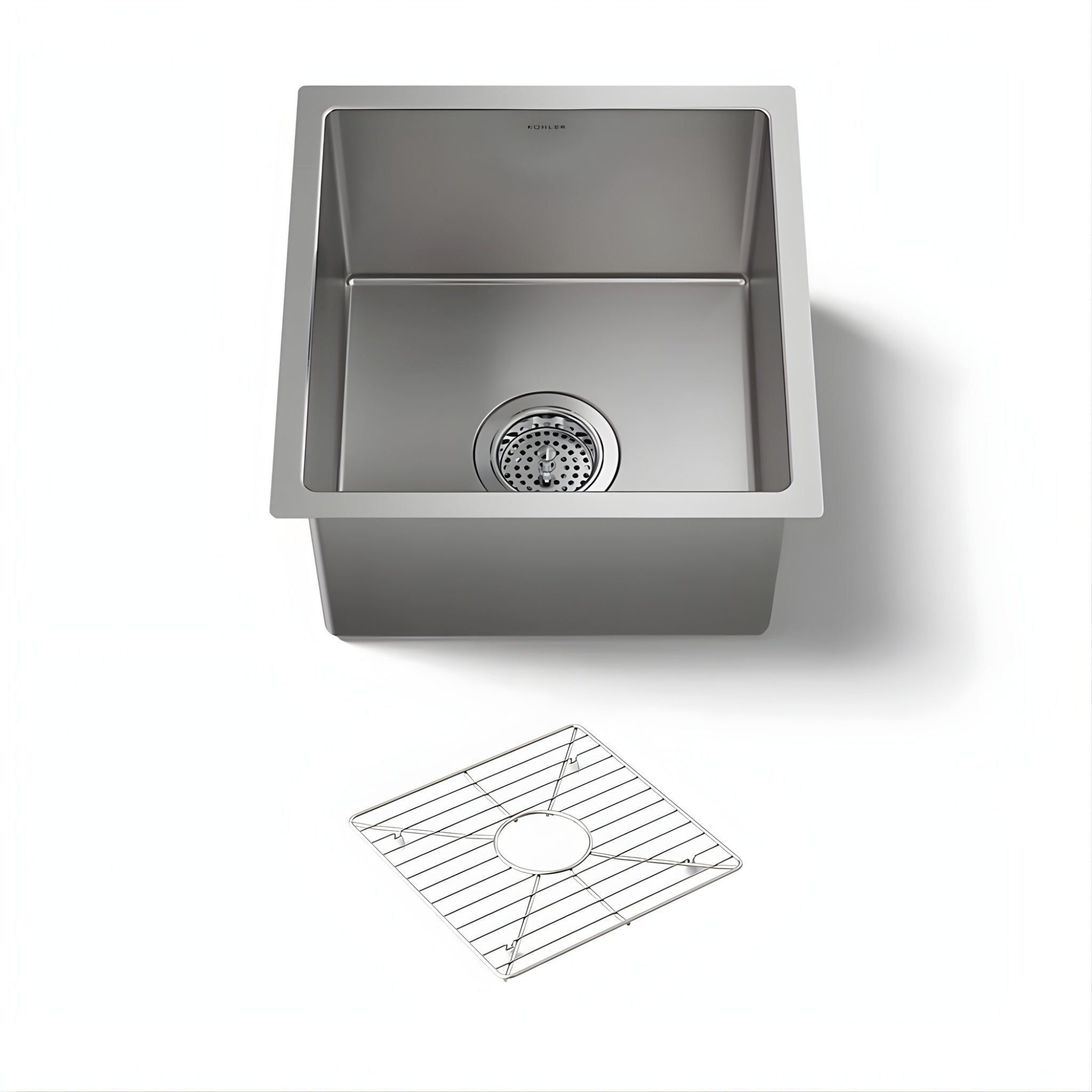 KOHLER STRIVE UNDERMOUNT KITCHEN SINK STAINLESS STEEL 381MM