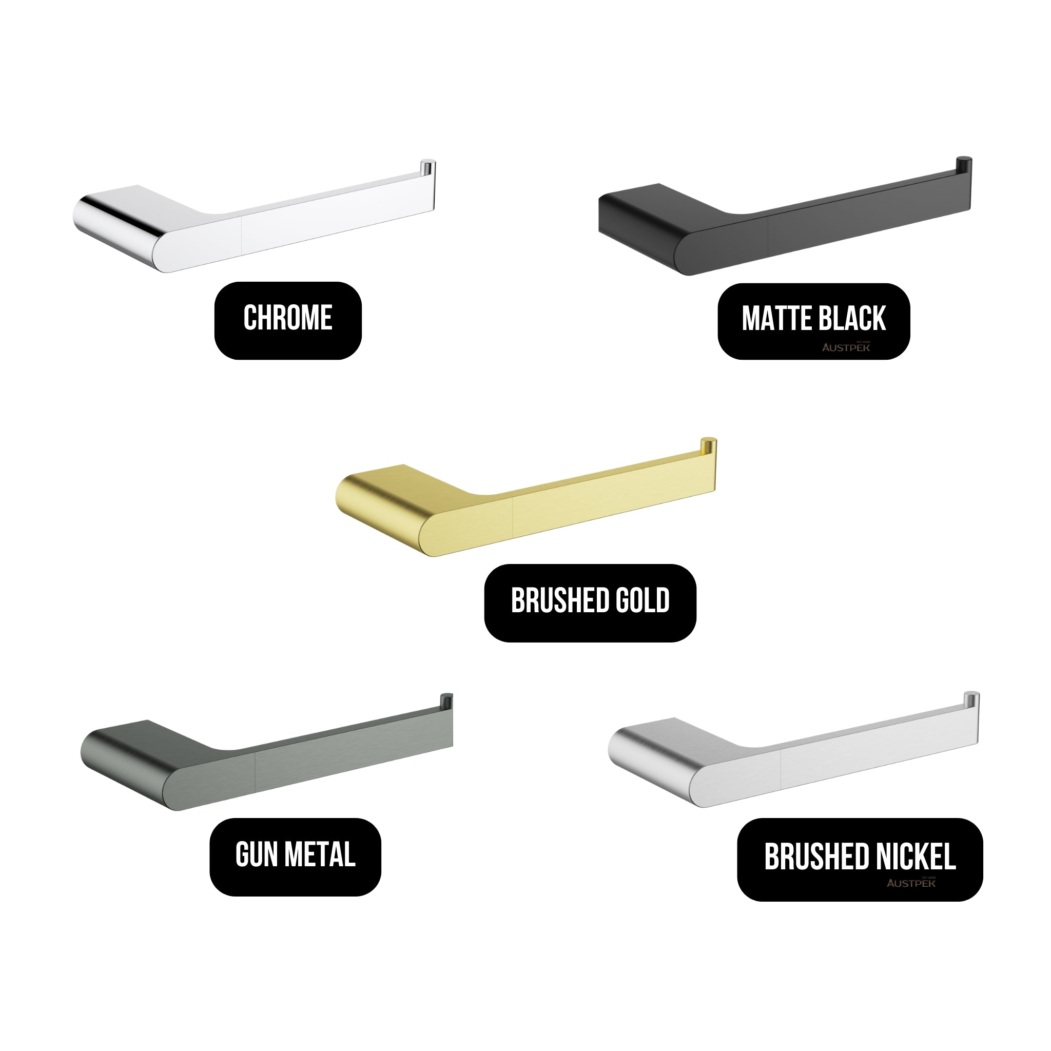 IKON CORA TOILET ROLL HOLDER 175MM MATTE BLACK