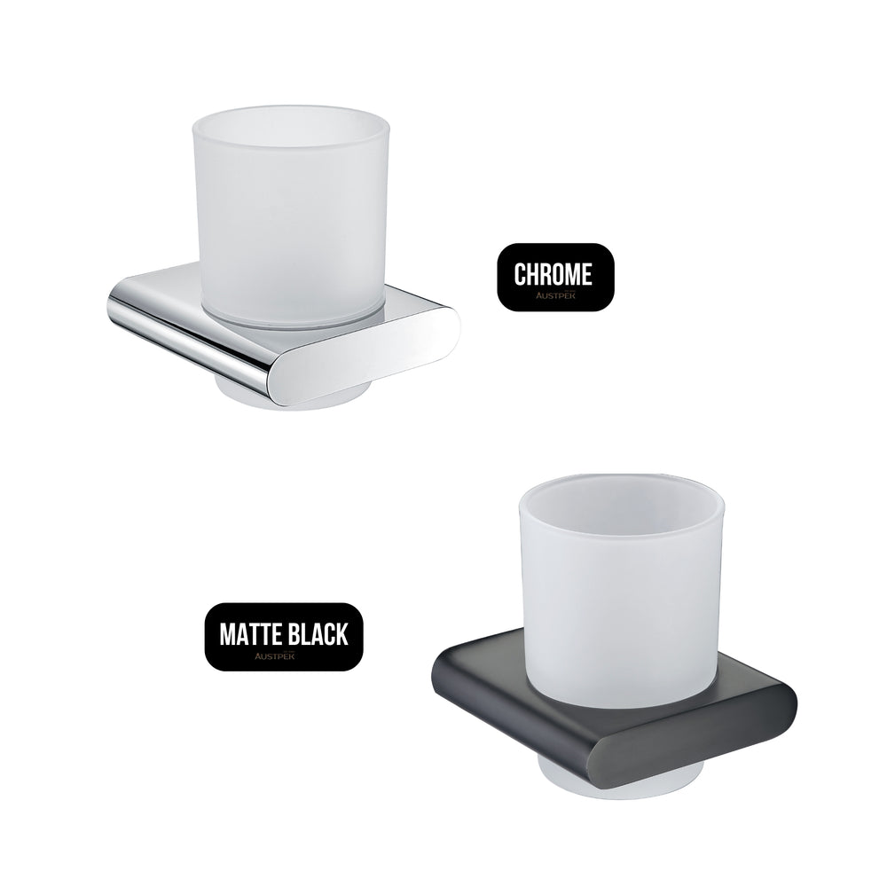 IKON CORA SINGLE TUMBLER HOLDER MATTE BLACK