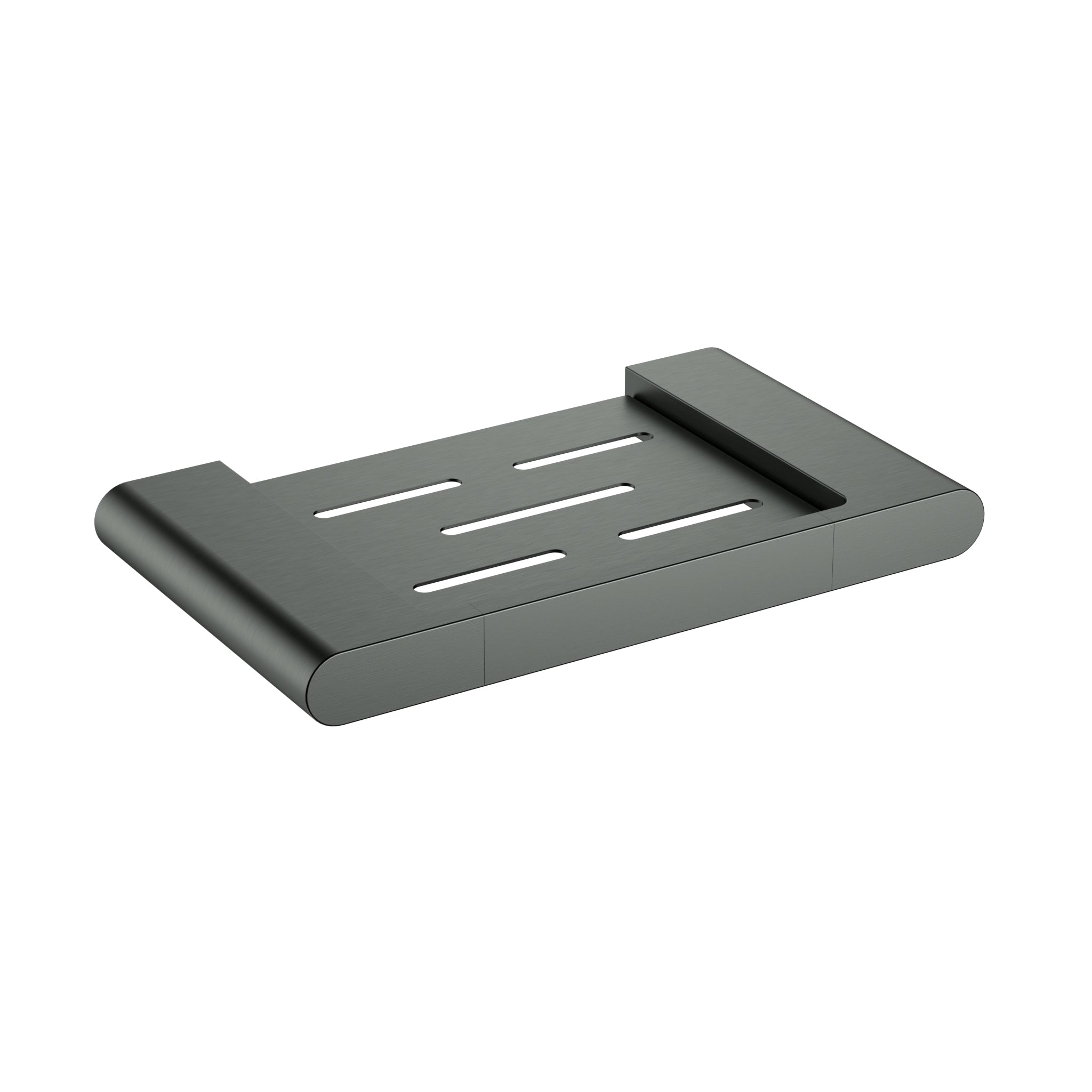 IKON CORA SOAP DISH METAL 206MM GUNMETAL