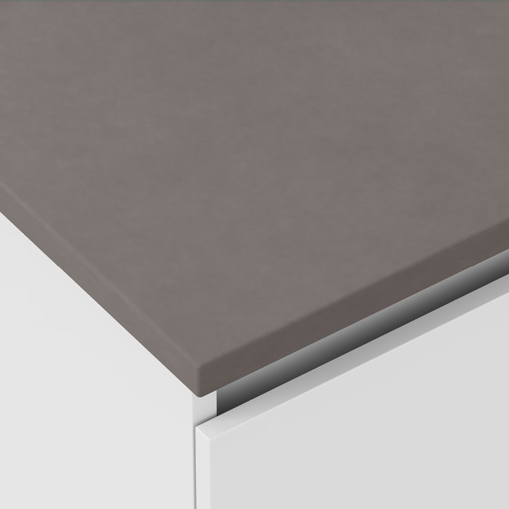 FIENZA WARM GREY BOWL RECTANGULAR CONCRETE BENCHTOP (AVAILABLE IN 750MM, 900MM, 1200MM, 1500MM AND 1800MM)