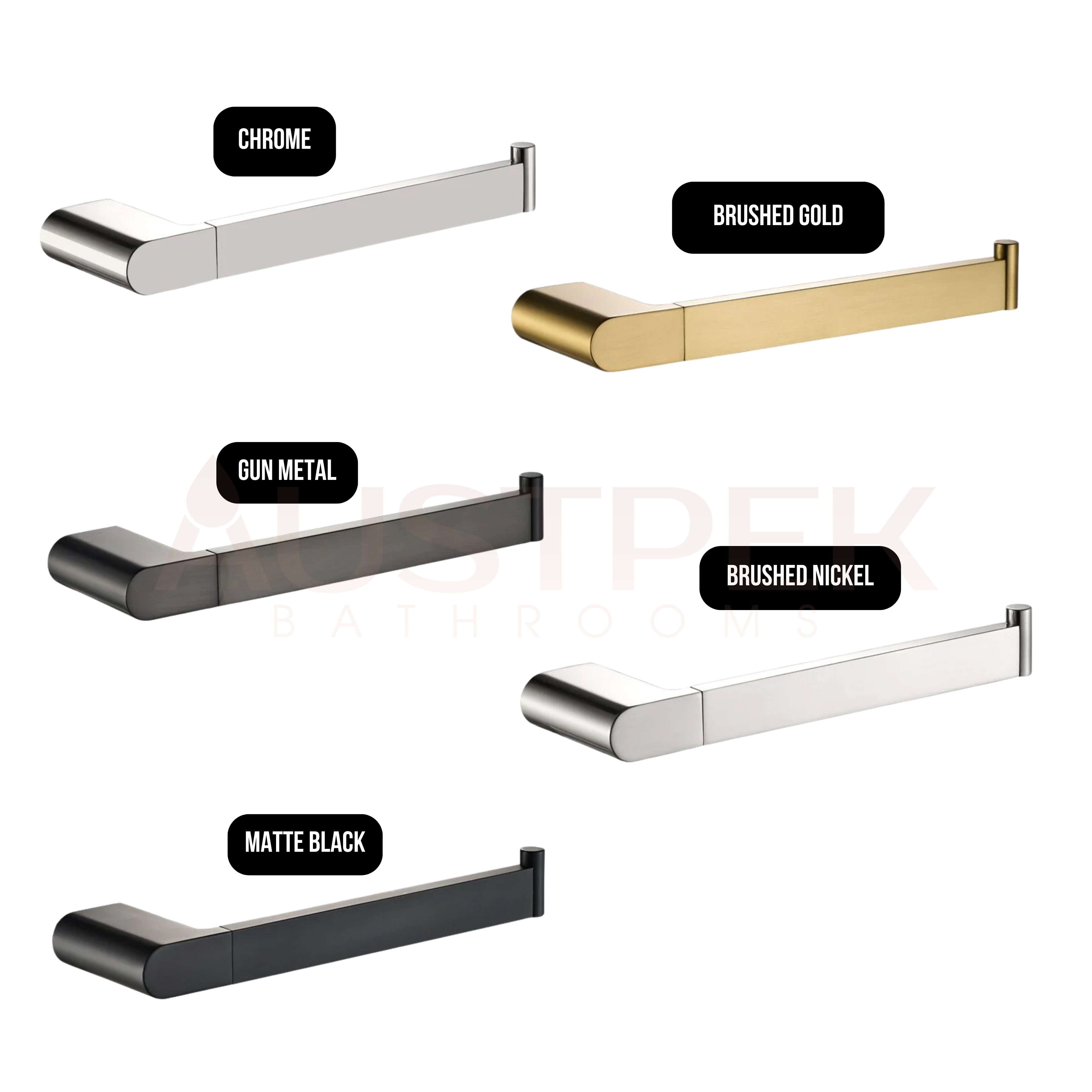 IKON FLORES TOWEL BAR BRUSHED GOLD 238MM