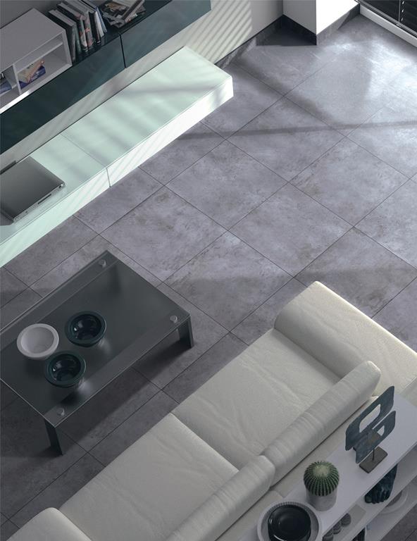 MUSES FIND MEDIUM GREY FELLTEC 600X600MM SQUARE TILE (PER BOX)