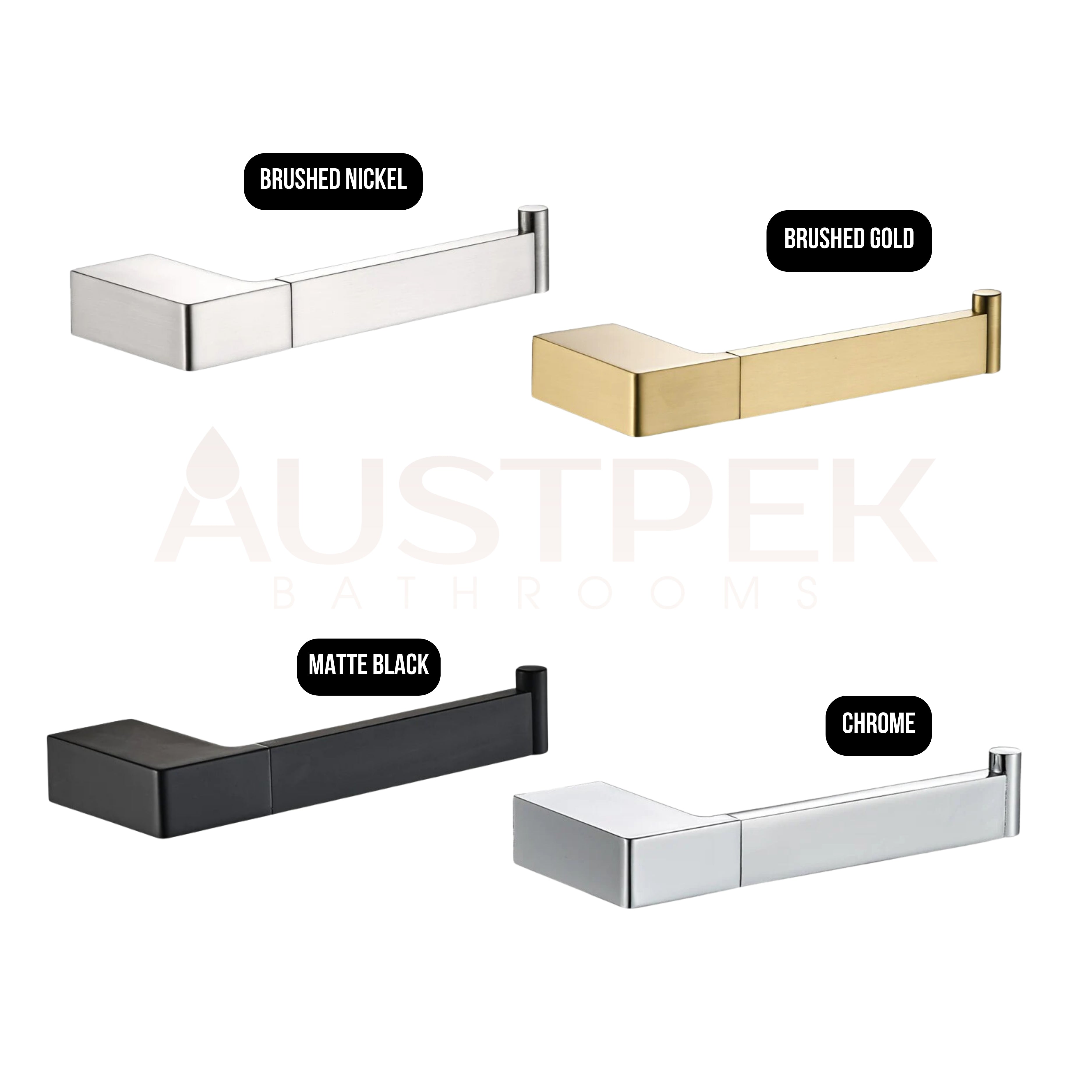 IKON CERAM TOILET ROLL HOLDER BRUSHED NICKEL 180MM