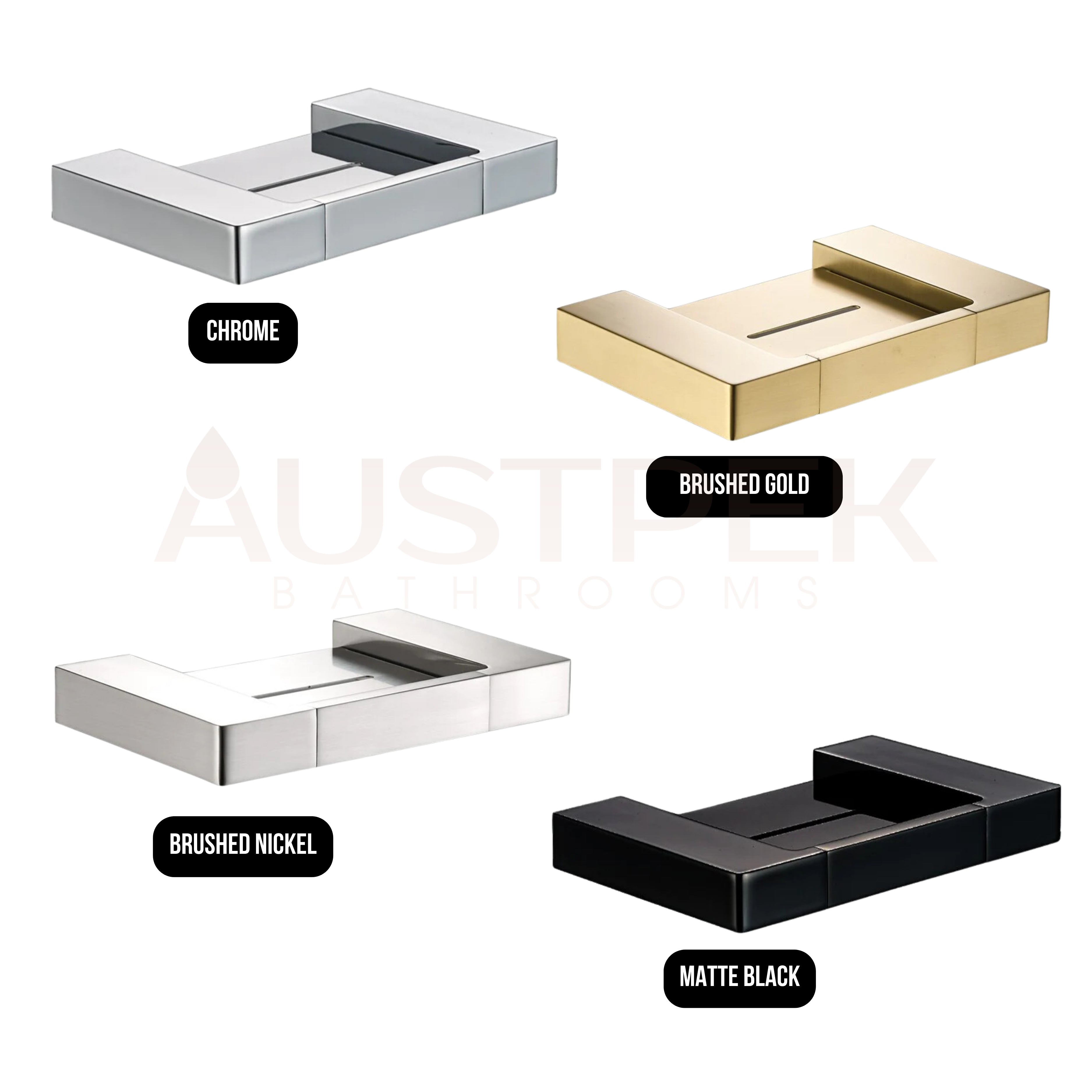 IKON CERAM SOAP HOLDER BRUSHED GOLD 188MM