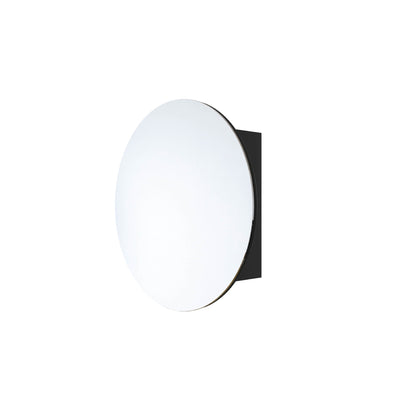 THERMOGROUP ABLAZE ROUND MIRROR CABINET BLACK 600MM
