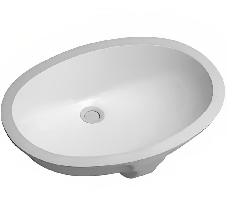 INSPIRE UNDER COUNTER OVAL BASIN GLOSS WHITE 545MM