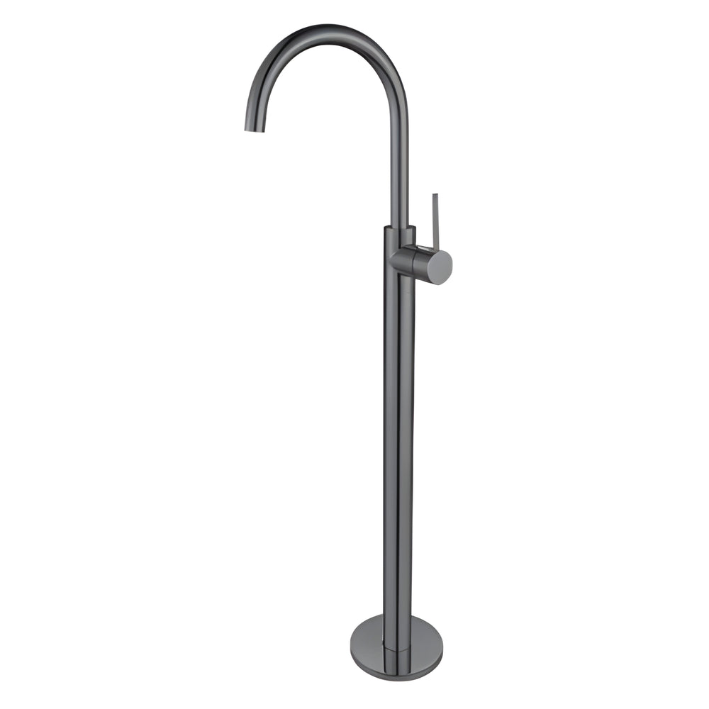 MODERN NATIONAL STAR MINI FREESTANDING BATH MIXER 984MM GUN METAL