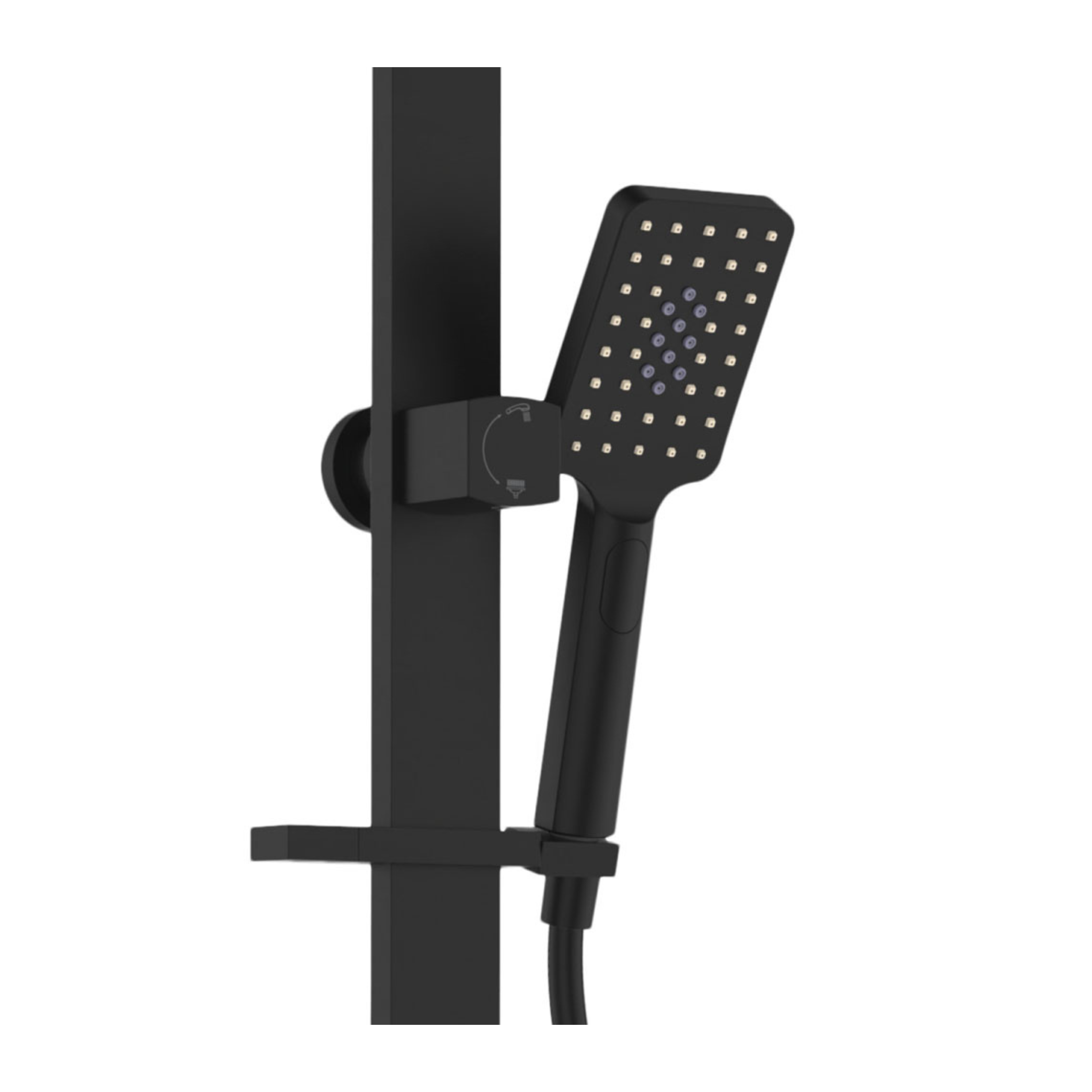 FIENZA TONO DELUXE TWIN SHOWER MATTE BLACK