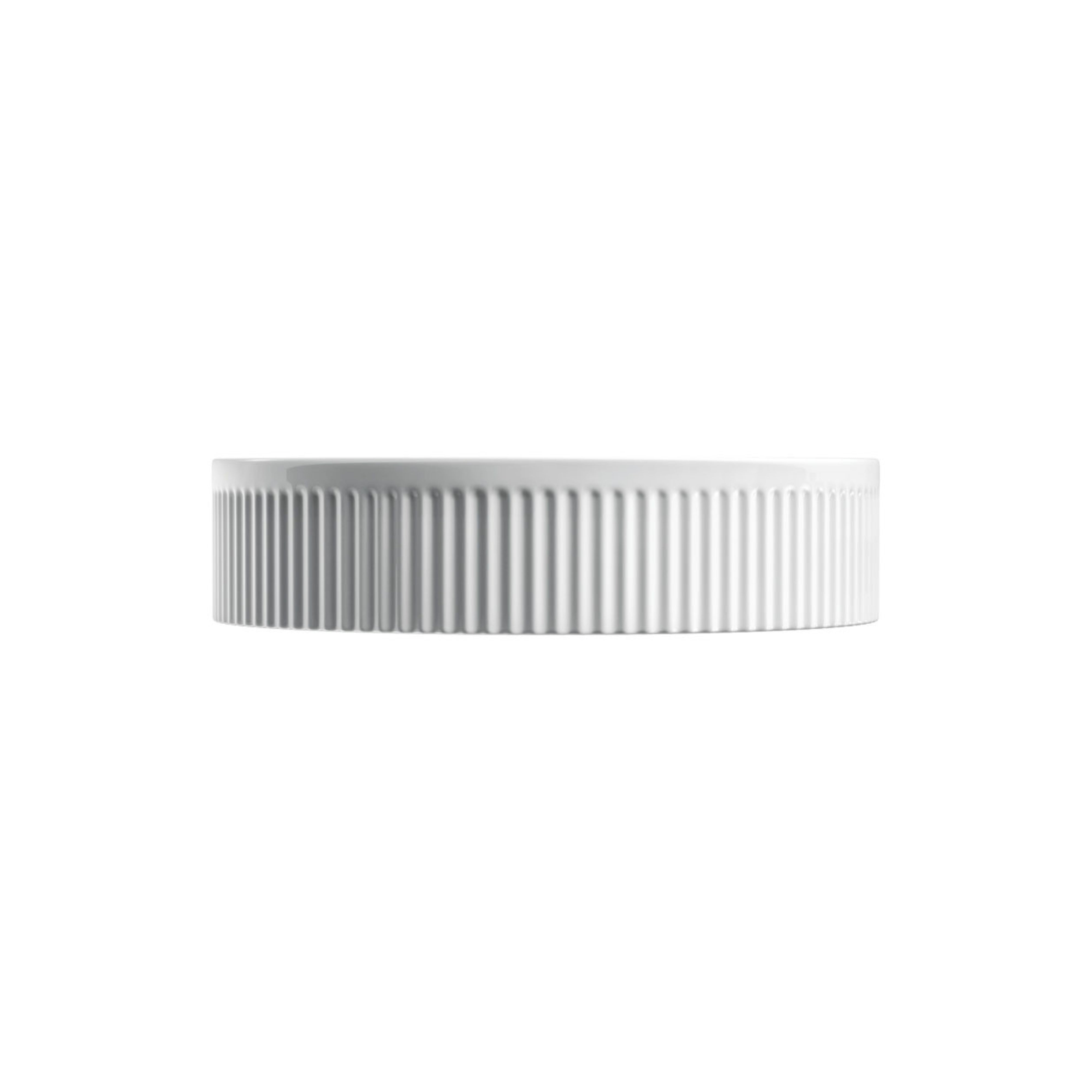 FIENZA ELEANOR FLUTED ABOVE COUNTER BASIN GLOSS WHITE 415MM